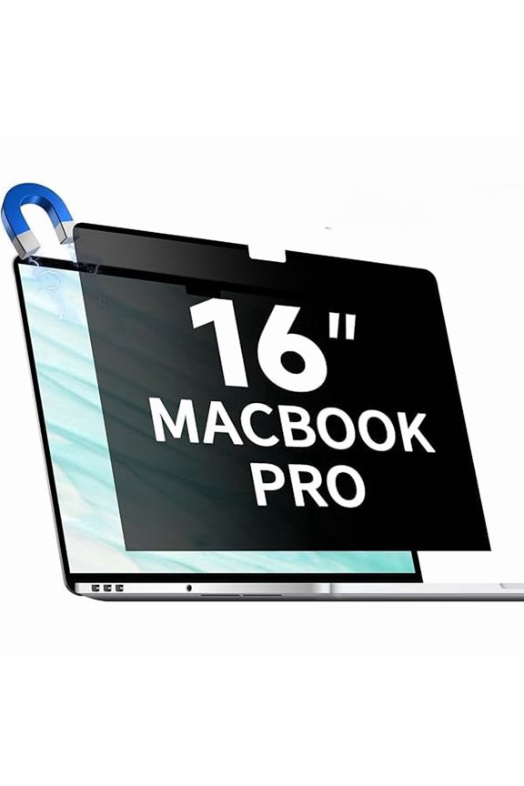 Magnetic Privacy Screen for 16 Inch MacBook Pro (2021-2024, M1, M2, M3, M4, Pro, Max), Removable Matte Computer Privacy Shield Anti Glare Blue Light Filter, Anti-Spy for Mac 16.2'' Protector