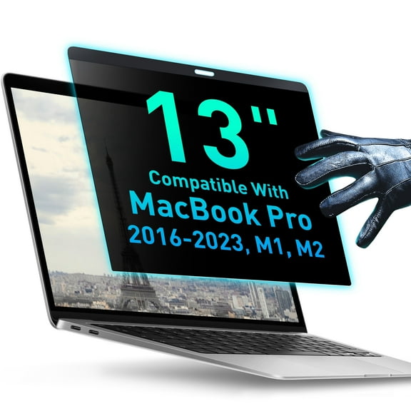 Magnetic Privacy Screen Compatible with MacBook Pro 13" 2016-2023, M1, M2 and MacBook Air 13" 2018-2021, M1 Anti-Blue Light Anti-Glare Laptop Screen Protector Filter Blue Light Blocking Filter