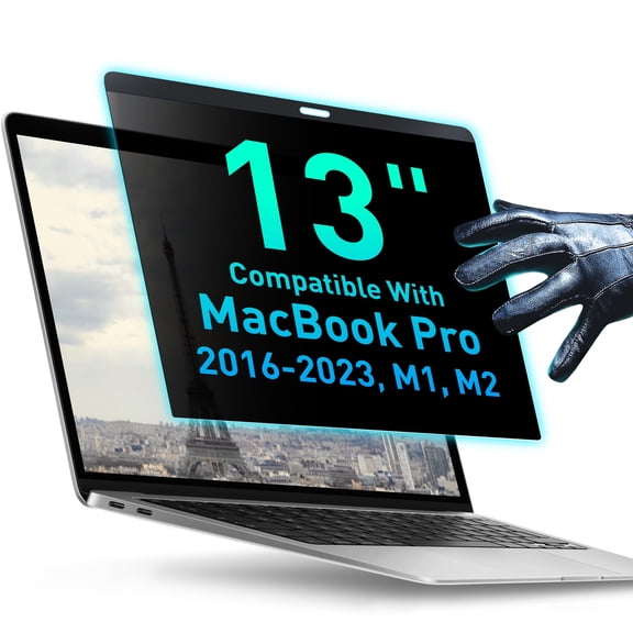 Magnetic Privacy Screen Compatible with MacBook Pro 13" 2016-2023, M1, M2 and MacBook Air 13" 2018-2021, M1 Anti-Blue Light Anti-Glare Laptop Screen Protector Filter Blue Light Blocking Filter