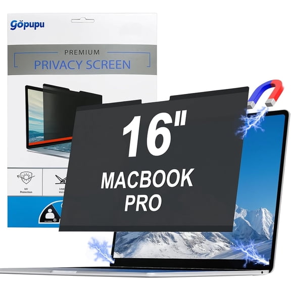 Magnetic Privacy Screen Filter For MacBook Pro 14 Inch (2021-2025, M1, M2, M3, M4, M5, Pro, Max), Removable Privacy Screen Protector, Anti Glare Blue Light, Compatible with MacBook Pro 14 inch