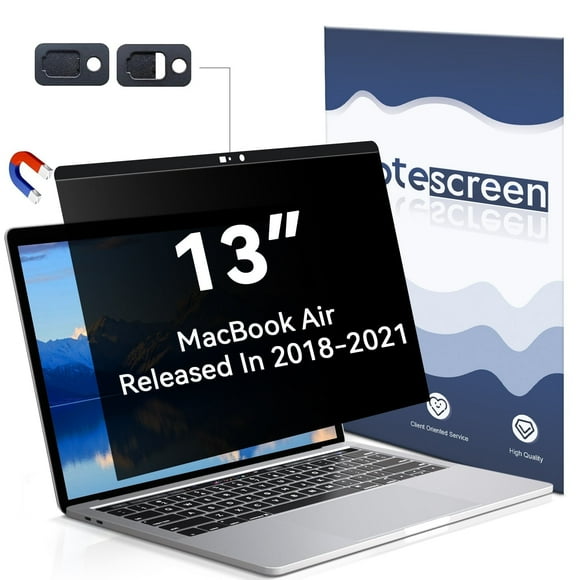 Magnetic Privacy Screen for Macbook Air 13 Inch (2018-2021, M1) / Macbook Pro 13 in (2016-2022, M1, M2), Removable Anti Blue Light Glare Filter for Mac 13In Laptop