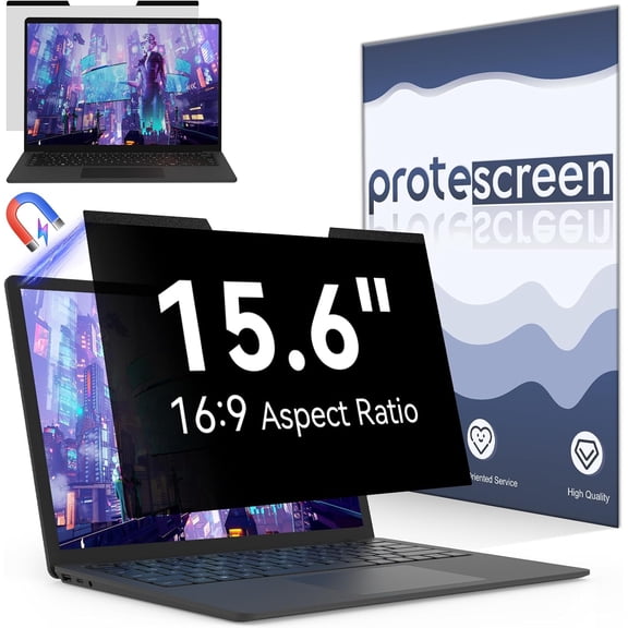 Magnetic Privacy Screen Protector Compatible with Air 13.6 inch (2022-2025, M2, M3, M4), 360 Anti Peeping Removable Blue Light Glare Laptop Shield
