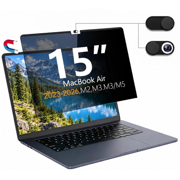 Unbranded Magnetic Anti-Glare Blue Light Filter 15 inches for MacBook Air 15 inch (2023-2026) Screen Privacy Filter