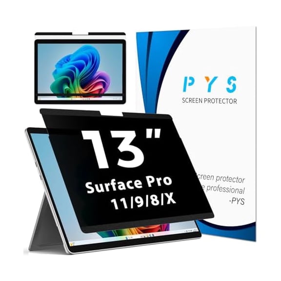Magnetic Privacy Screen for Surface Pro 11 13inch 2024 - Easy Install & Detach, Scratch Resistant, Anti-Glare Protector compatible with Microsoft Surface Pro 10/9/8/X