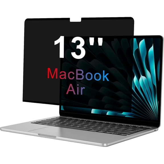 Magnetic Privacy Screen for MacBook Air 13 Inch (2018-2021, M1), Anti-Spy Filter, Matte Anti Glare Blue Light Protector, Easy Install & Remove