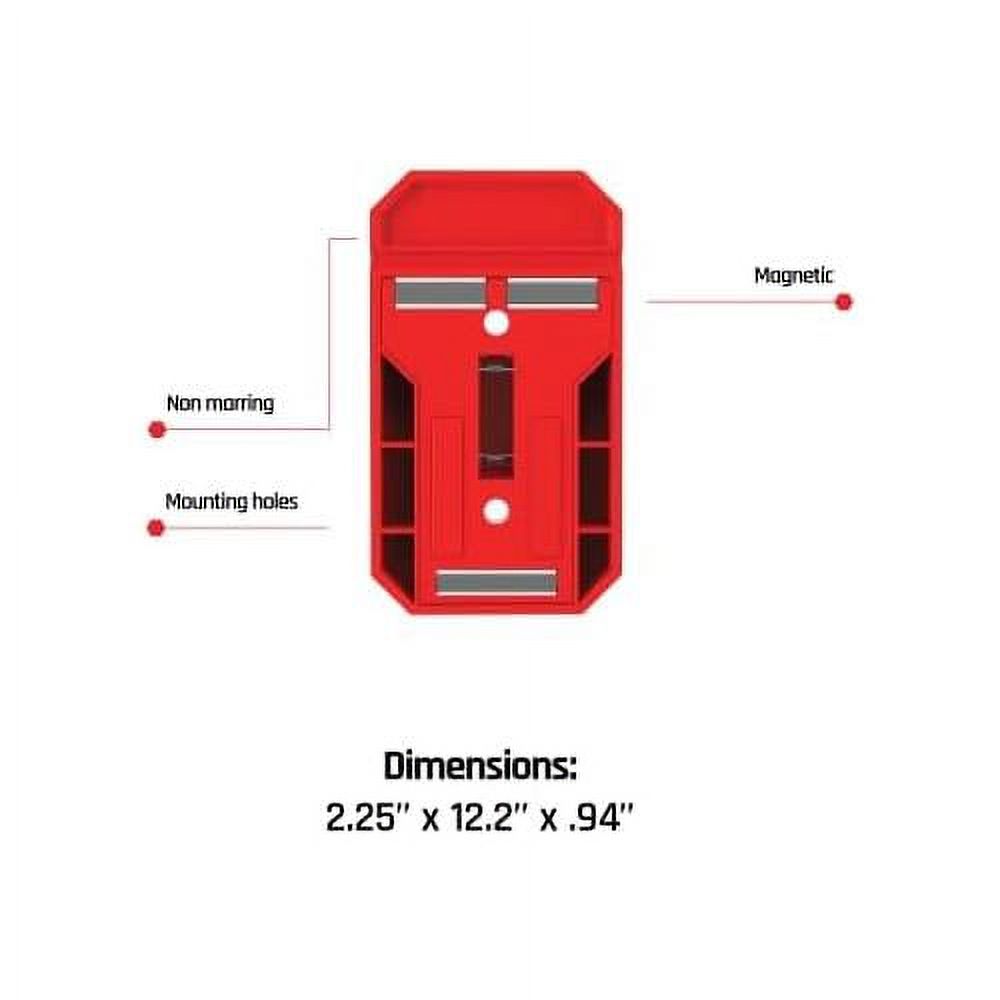 Pry Bar Holder NonMarring TPEE With Mounting Holes Low