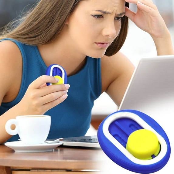 Magnetic Push-Pull Fidget Toy, Colorful Stress Relief Cards with Durable ABS Material, Portable Desk Anxiety Reducer, Fine Motor Skill Trainer for All Ages, Office Classroom Gadget