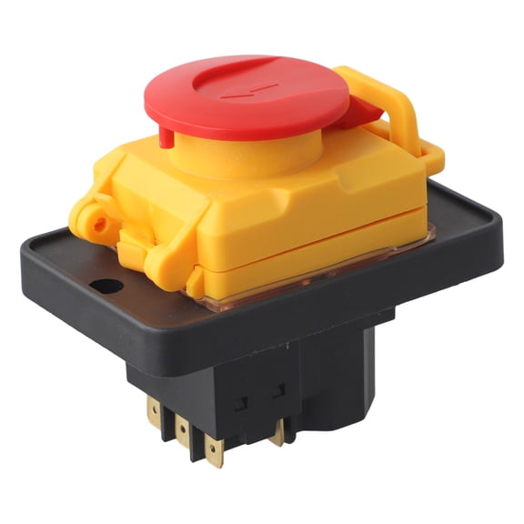 Magnetic Pushbutton Switch for KJD18 400V 6 Pins IP54 Waterproof Stop Button for Vessel Grinding Machine Lathe