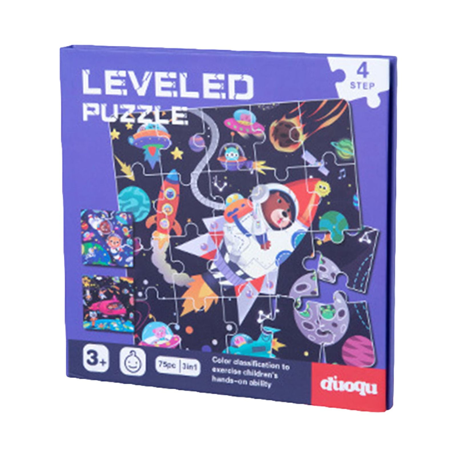 Puzzle Book Set Smooth Surface, Bright Colors, Preschool