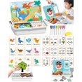 thumbnail image 1 of Magnetic Puzzle Face Dress Up,Contains 6 Pattern Cards, 8 Water-Based Pens And A Drawing Board, Allowing You To Create As Much As You Like Reusable Double-Sided Educational Toy, 1 of 7