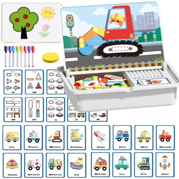 Magnetic Puzzle-Magnetic face Toy, Magnetic Travel Toys, Enhances Creativity and Learning Portable & Easy Storage