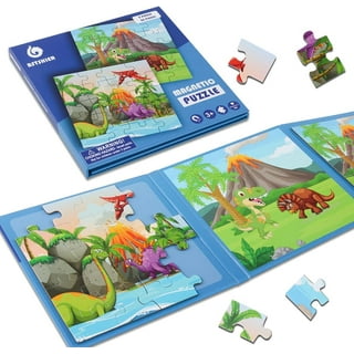 3pcs/set Magnetic Jigsaw Puzzle Books for Kids Ages 0-6, Travel Toys Gift
