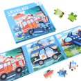 Puzzles for Kids Ages 35, 3 in 1 Vehicle Toddlers