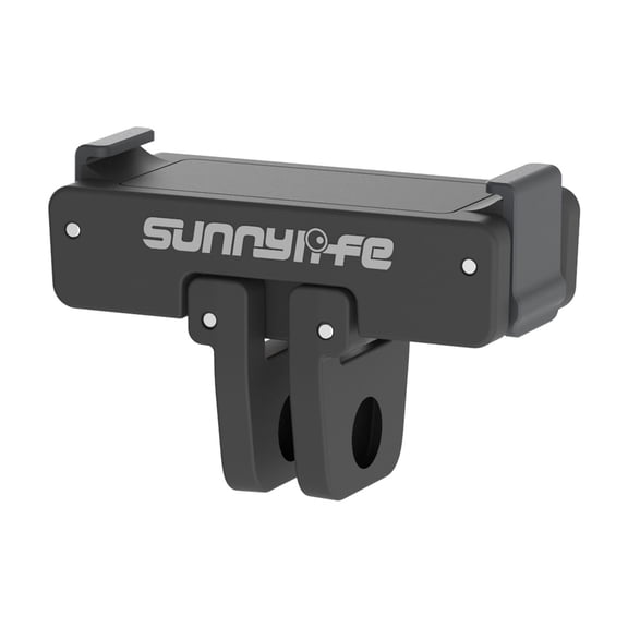 Magnetic Quick Release Adapter for Action 5/4/3/2 Pro - Bigcan Foldable Mount Connector with 1/4 Thread and Dual Prong Base for Helmet Backpack Handlebar Tripod
