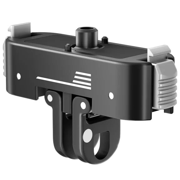 Magnetic Quick Release Mount for GoPro Hero 13,for Go Pro Max 2 Lit Hero, Aluminum Latch Mount with 1/4" Screw and Dual-Claws Interface, 2 Connection Ways Metal Mounting Accessories Adapter Base