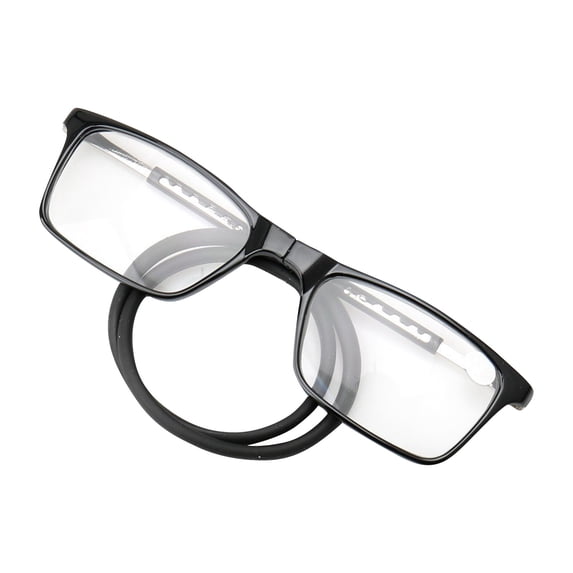 Magnetic Reading Glasses Men Women 2.0,Front Connect Adjustable Temples Eyeglass Around Neck Hanging Computer Readers for Presbyopia,Black