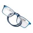 thumbnail image 1 of Magnetic Reading Glasses Men Women 2.0,Front Connect Adjustable Temples Eyeglass Around Neck Hanging Computer Readers for Presbyopia,Blue, 1 of 9