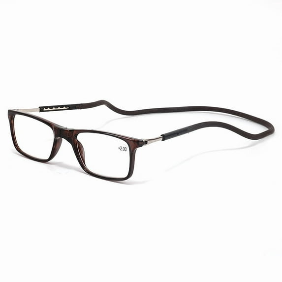 Magnetic Reading Glasses Men Women Front Connect Adjustable Temples Eyeglass Around Neck Hanging Readers