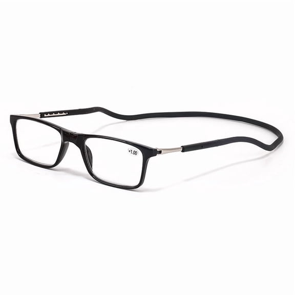 Magnetic Reading Glasses Men Women Front Connect Adjustable Temples Eyeglass Around Neck Hanging Readers