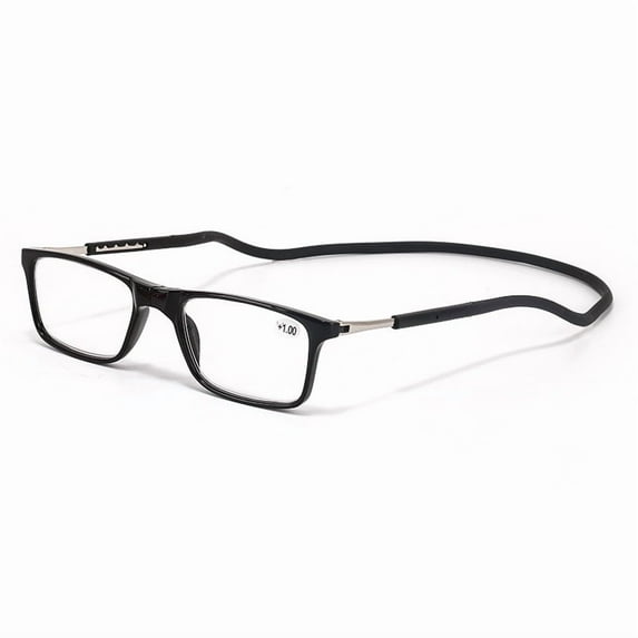 Magnetic Reading Glasses Men Women Front Connect Adjustable Temples Eyeglass Around Neck Hanging Readers