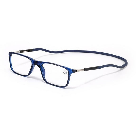 Magnetic Reading Glasses Men Women Front Connect Adjustable Temples Eyeglass Around Neck Hanging Readers