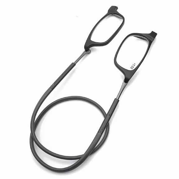 Magnetic Reading Glasses Men Women Front Connect Adjustable Temples Eyeglass Around Neck Hanging Readers