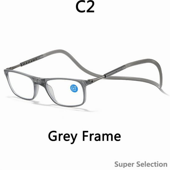 Magnetic Reading Glasses, Portable Readers With Neck Strap For Men & Women, Hands-Free Presbyopia Glasses For Reading, Hobbies, Crafts (Multiple Strengths Available)