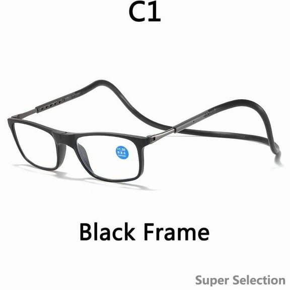 Magnetic Reading Glasses, Portable Readers With Neck Strap For Men & Women, Hands-Free Presbyopia Glasses For Reading, Hobbies, Crafts (Multiple Strengths Available)​