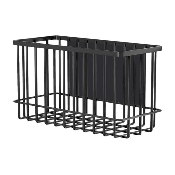 Magnetic Refrigerator Basket, Laundry Room Organizer, Strong Magnet Storage Rack for Kitchen, Office, Classroom, Whiteboard, 1-Piece Set