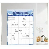 Magnetic Refrigerator Calendar 2026, 12-Month Fridge Calendar with Strong Magnet and Thick Paper, Monthly Planner for Kitchen, Office, and Family Organization