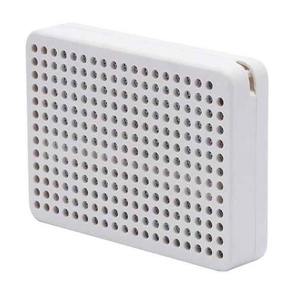 Magnetic Refrigerator Deodorizer Box - Charcoal Bag Air Freshener, Reusable Powerful Odor Eliminator  White 