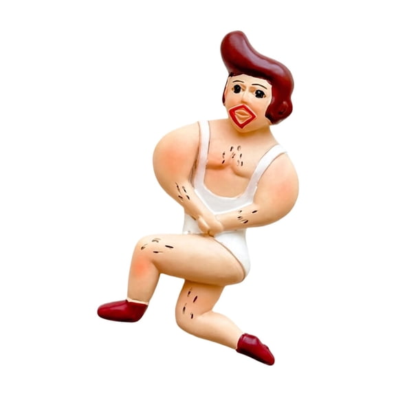 Magnetic Refrigerator Magnet, Cute Funny Weightlifting Man Decor, 1 Piece For Home Kitchen Decor