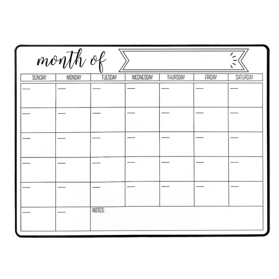 Magnetic Refrigerator Memo Board with Erasable Writing Surfaces
