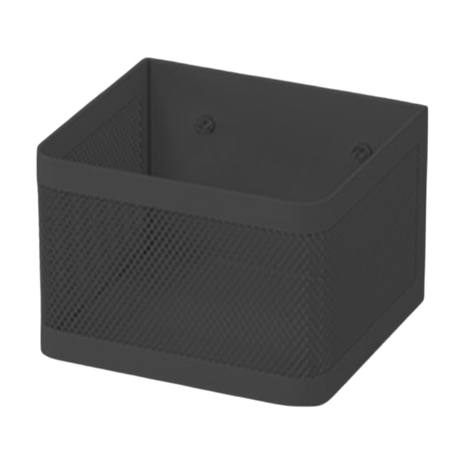 Magnetic Refrigerator Side Shelf - 6.3x4.92in No-Drill Kitchen Storage Organizer, Iron Hanging Basket for Fridge Door (Black)​