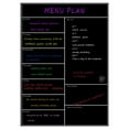 thumbnail image 1 of Magnetic Refrigerator Weekly Planner, Soft Whiteboard Calendar, Mobile Organization Board, 11.8x4 Inches Dry Erase Surface, for Kitchen Home Office Scheduling, To Do List Fridge Magnet, Black, 1 of 5