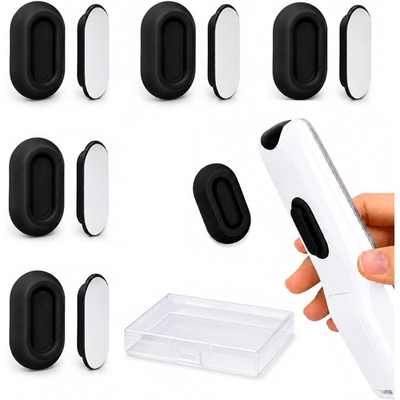 Magnetic Remote Control Holder Wall Mount, 5 Pack-Black | Drill-Free Self-Adhesive Silicone Organizer for TV, AC, Fan, RV ,Bed, Couch & Table Storage Caddy Accessories