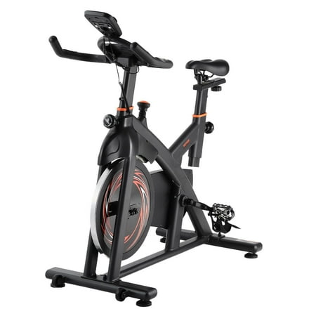 Magnetic Resistance Exercise Bike - Indoor Cycling Bike with LCD Monitor, Silent Belt Drive