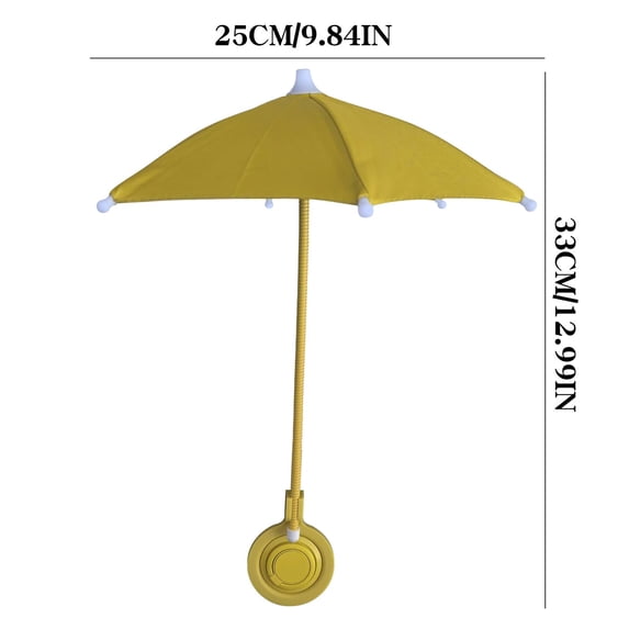 Magnetic Retractable Mobile Phone Umbrella Stand - Mini Sunscreen Umbrella for Sun Protection and Stability