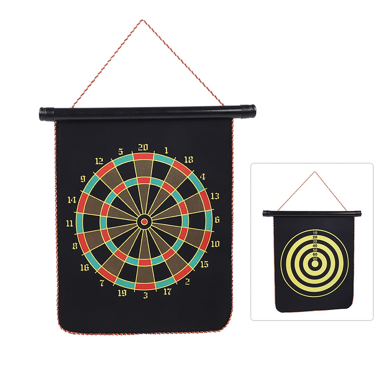 Reversible Dartboard Darts Target Toy Kids Family