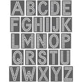 thumbnail image 1 of Magnetic Rhinestone Template Set - FONT - DOUBLE DOWN 2", 1 of 4