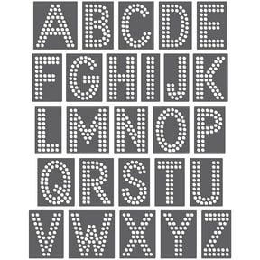 Magnetic Rhinestone Template Set - FONT - DOUBLE DOWN 2"