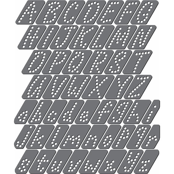 Magnetic Rhinestone Template(s) - Font - Script 1.25 inch