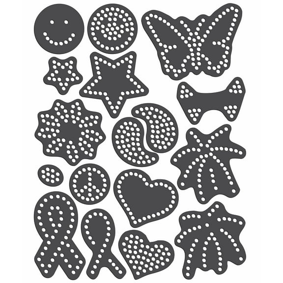 Magnetic Rhinestone Template(s) - VARIETY - Two Color Designs