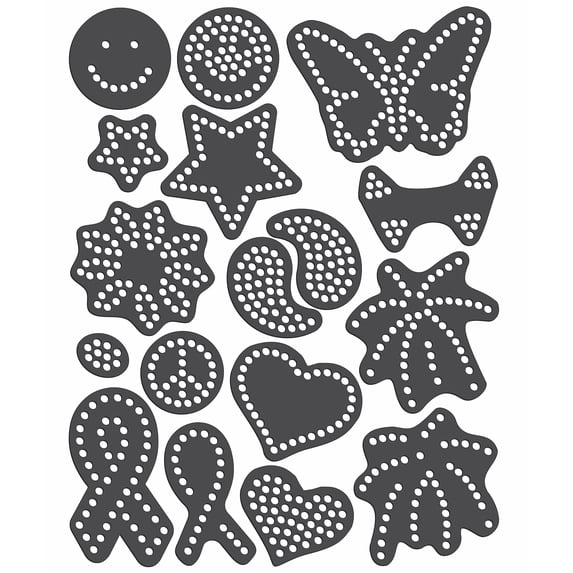 Magnetic Rhinestone Template(s) - VARIETY - Two Color Designs