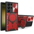 thumbnail image 1 of Magnetic Ring Bracket Sliding Window Phone Case for Samsung Galaxy A04S A14 A24 A34 A54 5G 4G, Lens Protection  Shell, Shockproof Stand Back Cover Red, 1 of 8