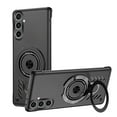 thumbnail image 1 of Magnetic Ring Case for Samsung Galaxy S22, with Kickstand & Ring Holder, Compatible with MagSafe, Military-Grade Shockproof Protective Heat Dissipation Slim No Frame Phone Cover, Black, 1 of 7