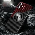 thumbnail image 1 of Magnetic Ring Case for iPhone 16, Compatible with MagSafe,Ring Holder Kickstand, [Military-Grade Drop Protection] Shockproof Rugged Ultra Slim Protective Back Case for iPhone 16,Blackred, 1 of 5