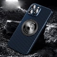 thumbnail image 1 of Magnetic Ring Case for iPhone 16 Pro Max, Compatible with MagSafe,Ring Holder Kickstand, [Military-Grade Drop Protection] Shockproof Rugged Ultra Slim Protective Back Case,Darkblue, 1 of 5