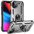 thumbnail image 1 of Magnetic Ring Hybrid Dual Layer iPhone 12 Pro Case (Silver) Kickstand Holder Shockproof Cover, 1 of 5