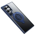 thumbnail image 1 of Magnetic Ring Stand for Samsung Galaxy S24 Plus Case, Silicone Finger Ring Grip Stand Holder, Military Grade Drop Tested, Compatible with MagSafe, Built in Kickstand, Soft Edge Anti-Fingerprint, Blue, 1 of 6
